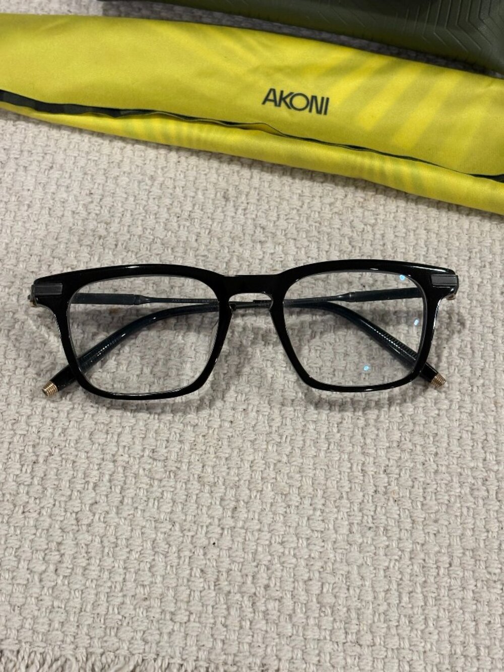 Akoni Zenith Eyeglasses - Made in Japan - Black